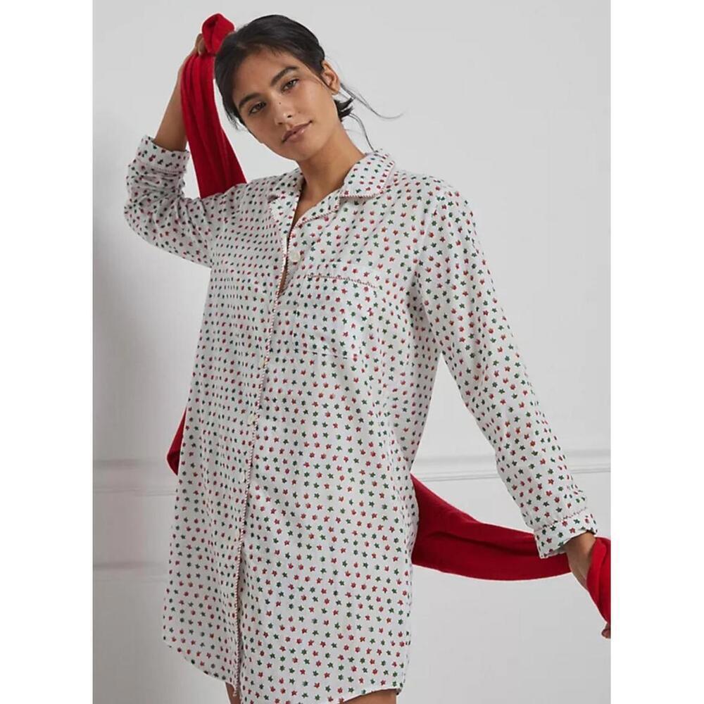 Roller Rabbit Starry Night Sleep Tunic Christmas Stars Cotton Women's XS